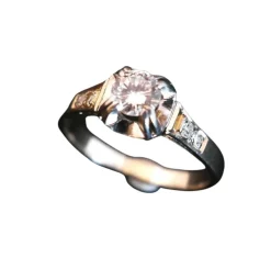 Bague Solitaire Diamant, Art Déco