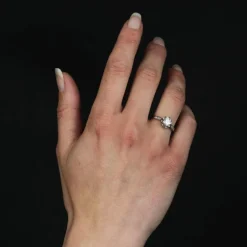 Bague solitaire diamant ancienne