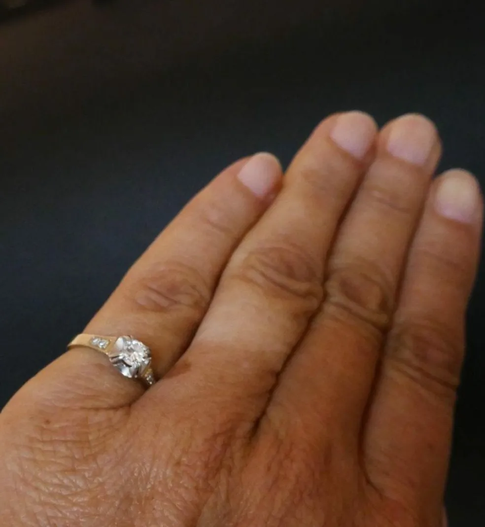 Bague Solitaire Diamant, Art Déco