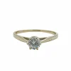 Bague Solitaire Diamant 0.2ct or blanc