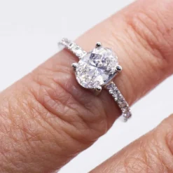 Bague solitaire diamant 1.01ct