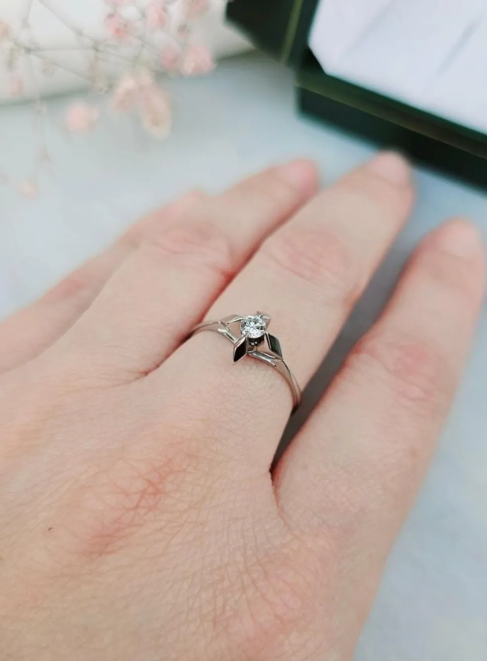 Bague Solitaire Diamant 0.15ct