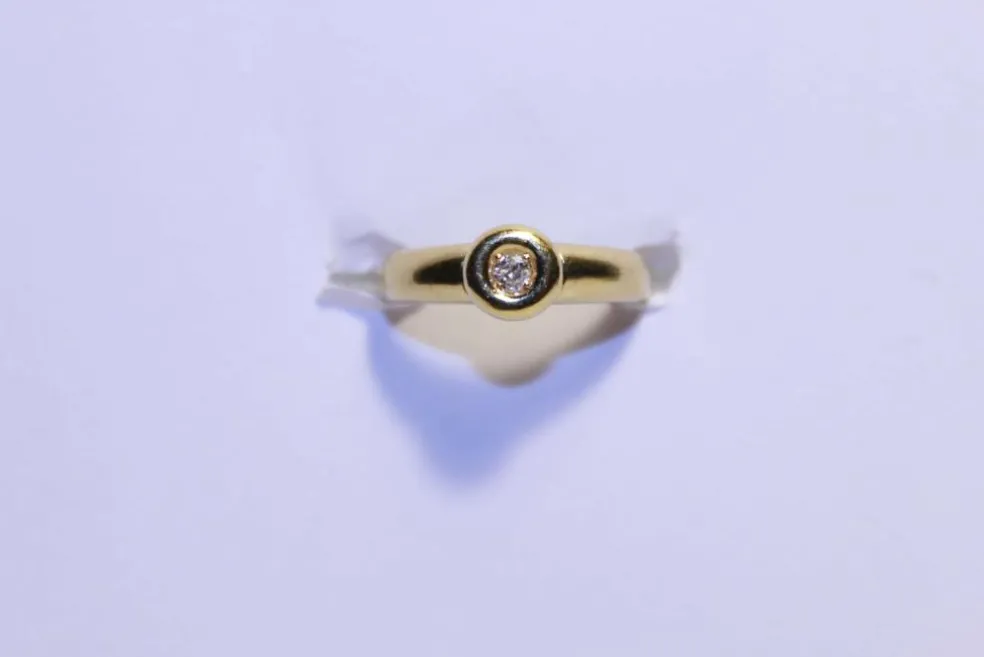 Bague solitaire Diamant 0.065ct
