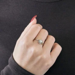Bague Solitaire Diamant 0,60ct or blanc et platine