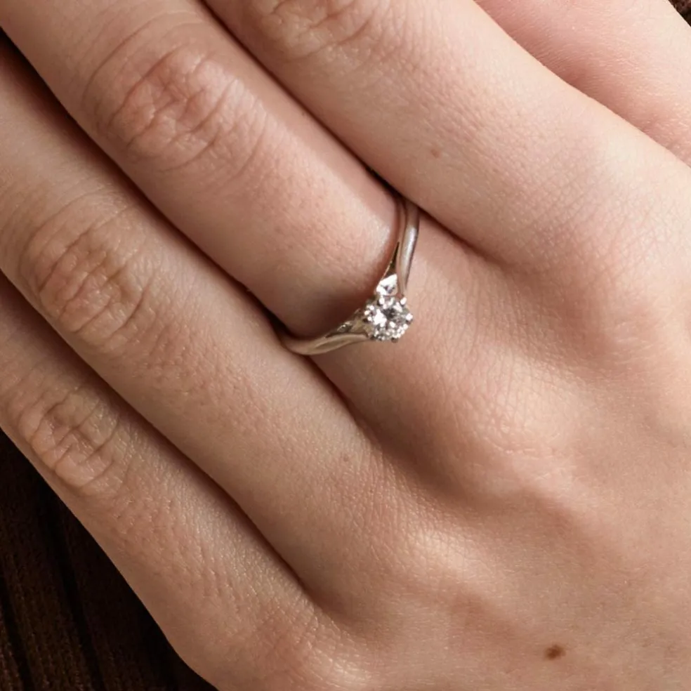 Bague Solitaire Diamant 0.30ct