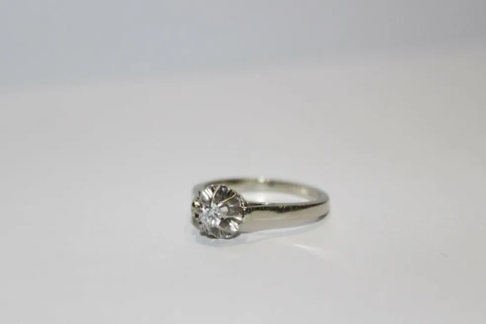 Bague solitaire Diamant 0.16ct