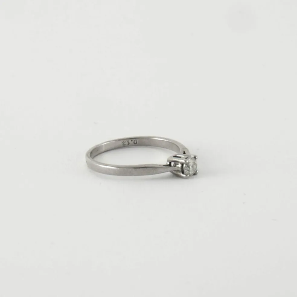 Bague Solitaire Diamant 0.13ct