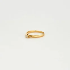 Bague solitaire diamant 0.10ct