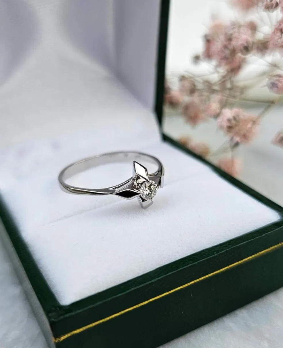 Bague Solitaire Diamant 0.15ct