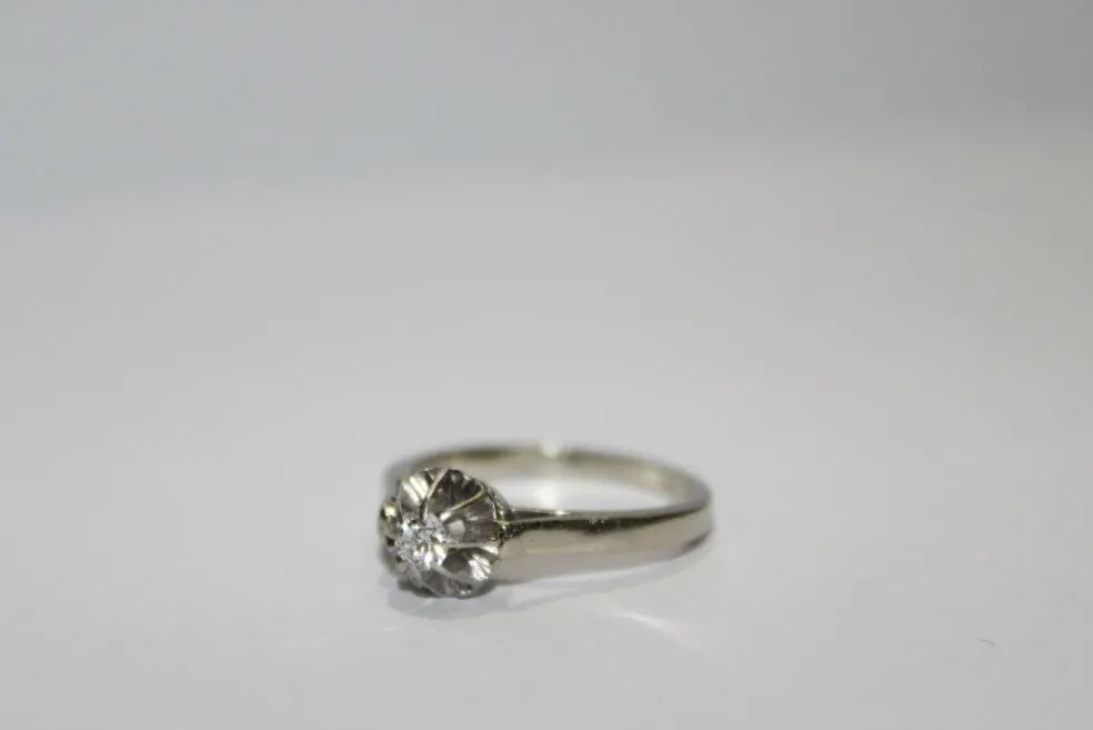 Bague solitaire Diamant 0.16ct