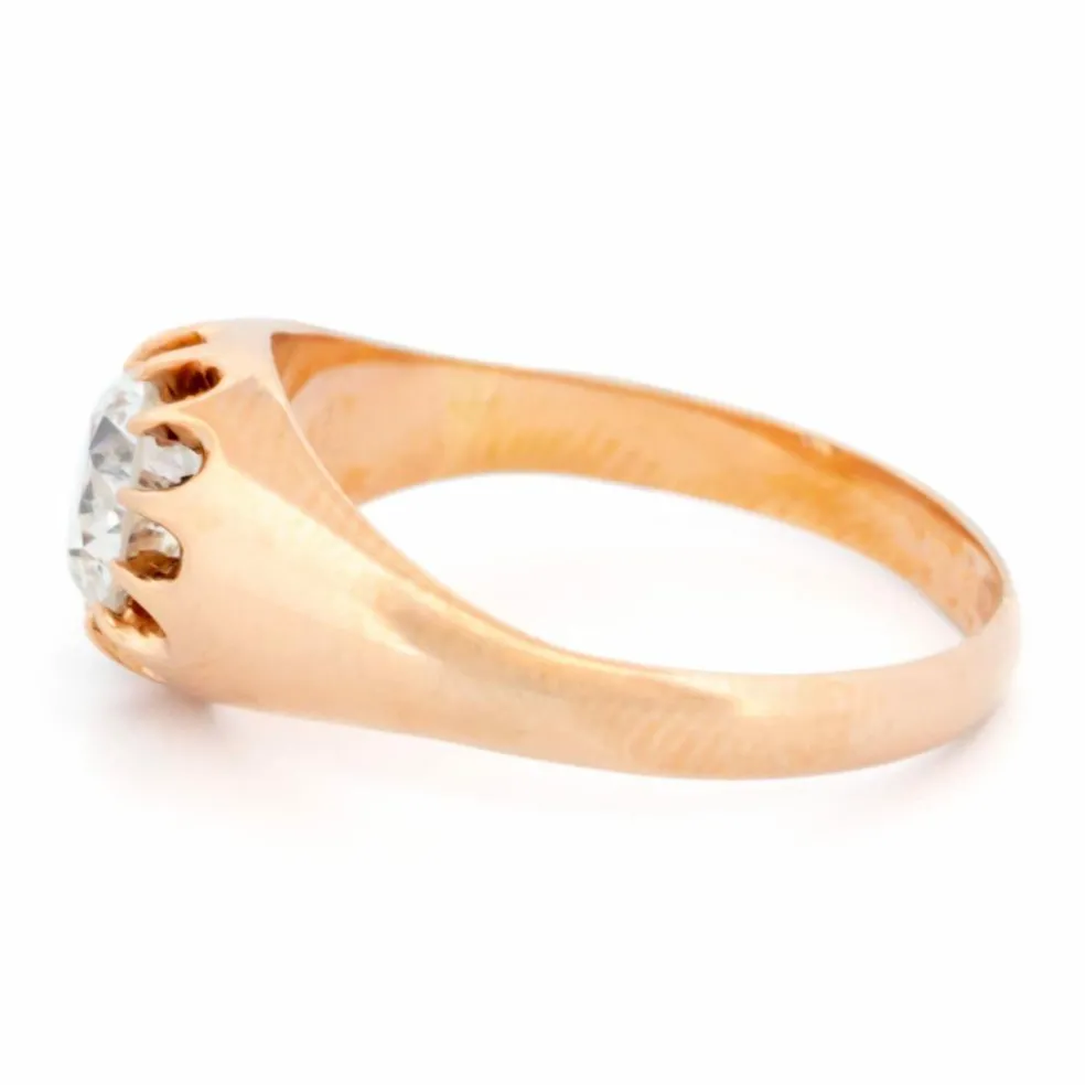 Bague solitaire diamant 0.90cts