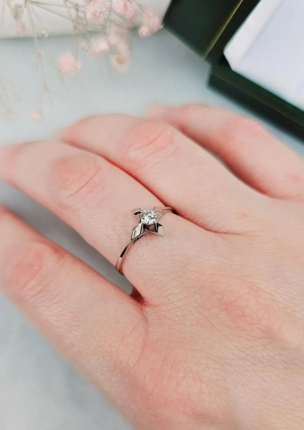 Bague Solitaire Diamant 0.15ct