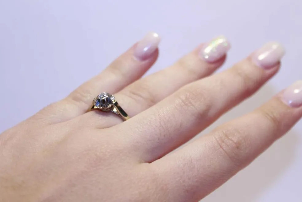 Bague solitaire Diamant 0.16ct