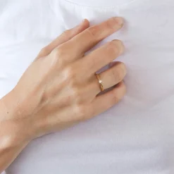 Bague solitaire diamant 0.10ct