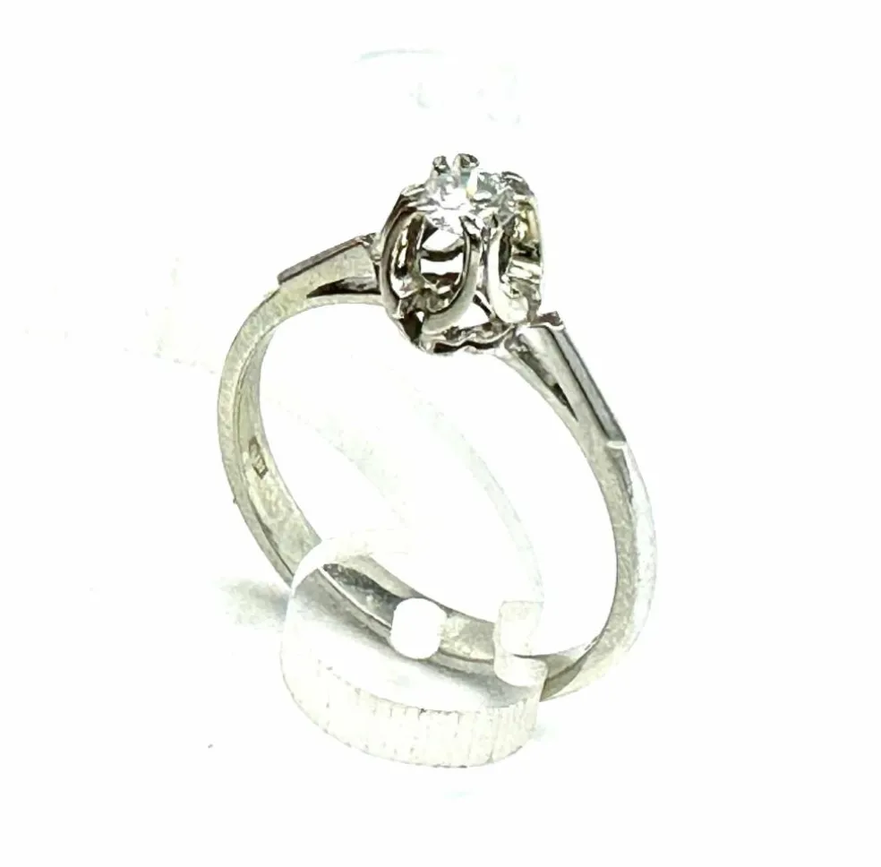 Bague Solitaire Diamant 0,17ct