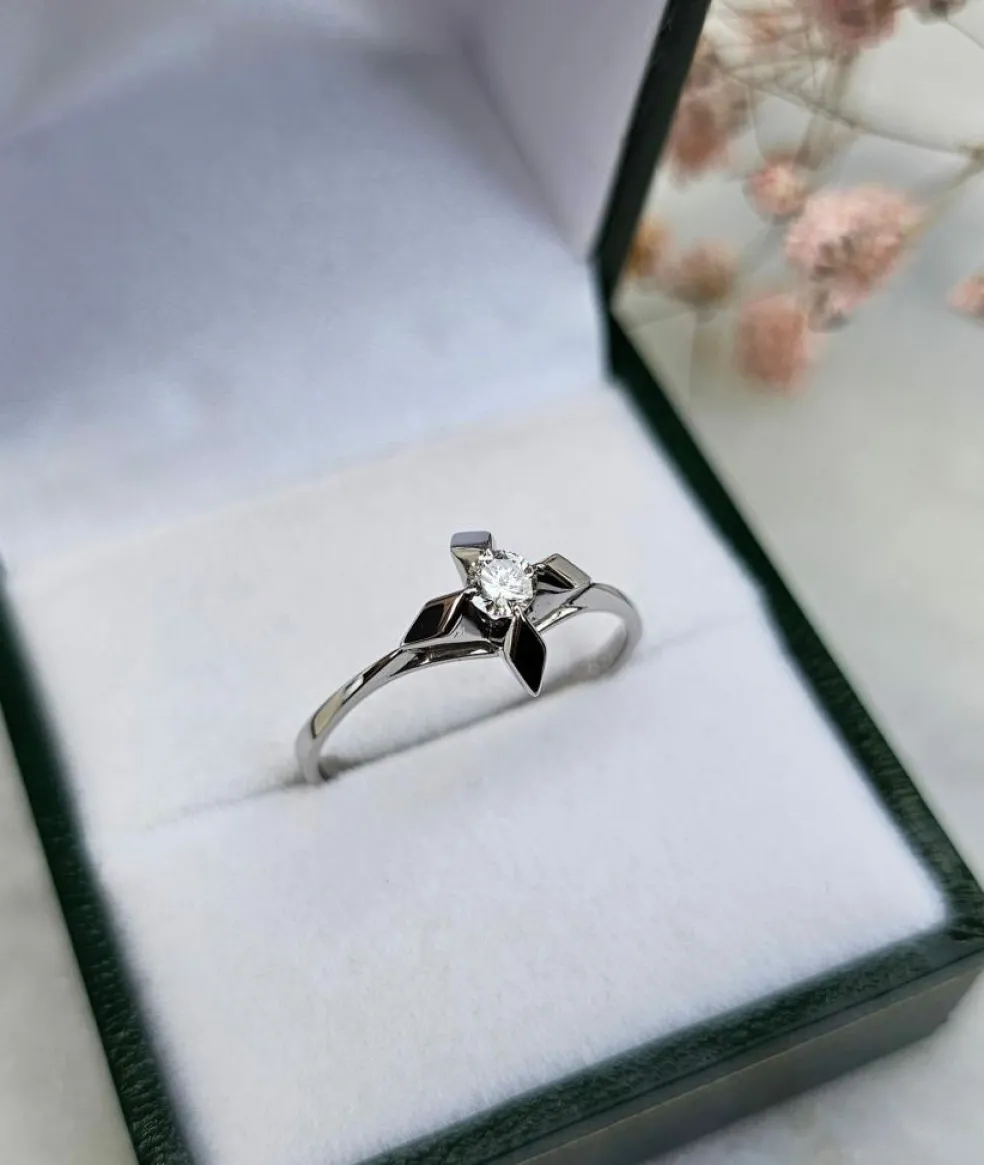 Bague Solitaire Diamant 0.15ct