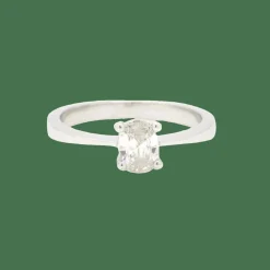 Bague solitaire diamant en or blanc