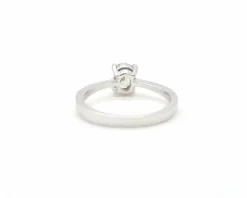 Bague solitaire diamant en or blanc