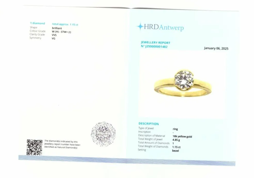 Bague Solitaire diamant HRD