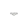 Bague Solitaire Diamant Or Blanc