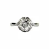 Bague solitaire diamant or blanc