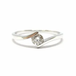 Bague solitaire Diamant Or
