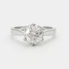 Bague Solitaire Diamant Or Blanc