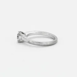 Bague Solitaire Diamant Or Blanc