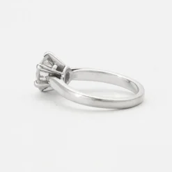 Bague Solitaire Diamant Or Blanc