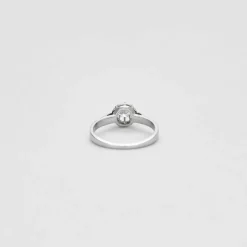 Bague Solitaire Diamant Or Blanc