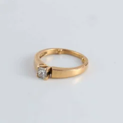 Bague Solitaire Diamant princesse