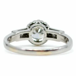 Bague Solitaire Diamant Platine