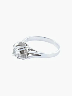 BAGUE SOLITAIRE DIAMANT STYLE ART DECO