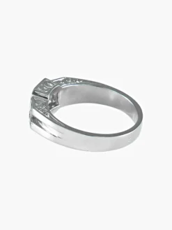 Bague Solitaire Diamant Saphirs