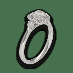Bague Solitaire Diamant taille Coussin de 0,94cts