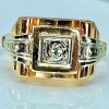 Bague Solitaire diamant vers 1920