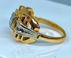 Bague Solitaire diamant vers 1920