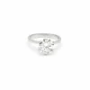 Bague solitaire en or blanc avec diamant