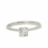 Bague solitaire en or blanc et diamant 0.51ct