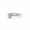 Bague solitaire en or blanc