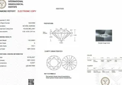 Bague solitaire en or blanc avec diamant D/VVS1 de 1,00 ct certifié IGI