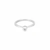 Bague solitaire en or gris et diamant