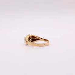 Bague Solitaire et Chevalière or jaune et spinelle