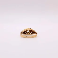Bague Solitaire et Chevalière or jaune et spinelle