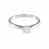 BAGUE SOLITAIRE JONC/BRILLANT