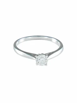 BAGUE SOLITAIRE JONC/BRILLANT