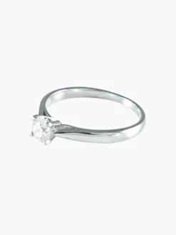BAGUE SOLITAIRE JONC/BRILLANT