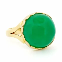 Bague solitaire émeraude 14 carats