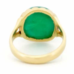 Bague solitaire émeraude 14 carats
