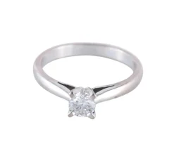 BAGUE SOLITAIRE OR & DIAMANT